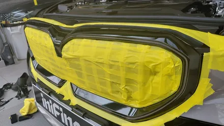 [강북,노원,도봉,의정부,중랑]BMW 520i 키드니그릴 랩핑(크롬죽이기)_이니파인 / 서울 중랑