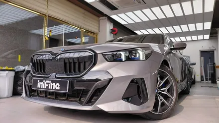[강북,노원,도봉,의정부,중랑]BMW 520i 키드니그릴 랩핑(크롬죽이기)_이니파인 / 서울 중랑