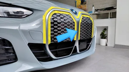 [마포구, 도봉구,하남,서초] BMW i4 전면그릴 크롬죽이기(랩핑)_이니파인 / 서울 중랑