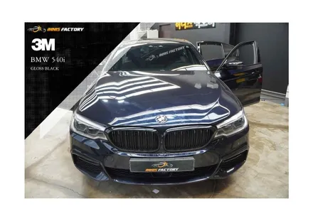 [용인, 성남] BMW 5시리즈 크롬죽이기 랩핑으로 크롬의 상처를 덮어 없애기 / 용인 처인구