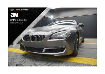 [용인, 분당] BMW 6시리즈 사틴다크그레이 랩핑 재시공 / 용인 처인구