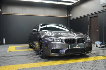 [용인랩핑] BMW M5 전체랩핑 엘비필름 리퀴드 메탈 크레센트그레이 이니스팩토리 / 용인 처인구