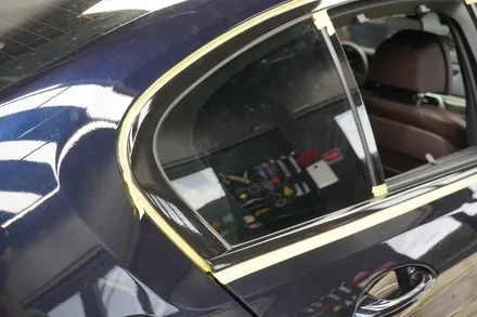 [용인, 성남] BMW 5시리즈 크롬죽이기 랩핑으로 크롬의 상처를 덮어 없애기 / 용인 처인구