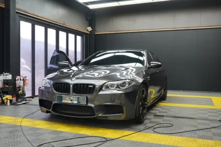 [용인랩핑] BMW M5 전체랩핑 엘비필름 리퀴드 메탈 크레센트그레이 이니스팩토리 / 용인 처인구