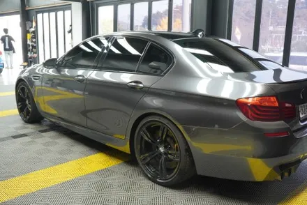 [용인랩핑] BMW M5 전체랩핑 엘비필름 리퀴드 메탈 크레센트그레이 이니스팩토리 / 용인 처인구