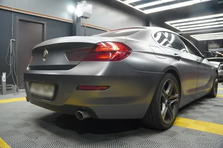 [용인, 분당] BMW 6시리즈 사틴다크그레이 랩핑 재시공 / 용인 처인구