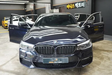 [용인, 성남] BMW 5시리즈 크롬죽이기 랩핑으로 크롬의 상처를 덮어 없애기 / 용인 처인구