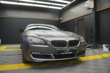 [용인, 분당] BMW 6시리즈 사틴다크그레이 랩핑 재시공 / 용인 처인구