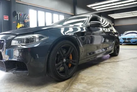 [용인랩핑] BMW M5 전체랩핑 엘비필름 리퀴드 메탈 크레센트그레이 이니스팩토리 / 용인 처인구