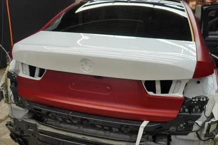 [용인, 동탄] BMW3시리즈 사틴뱀파이어레드 랩핑 합리적인 시공가격 / 용인 처인구