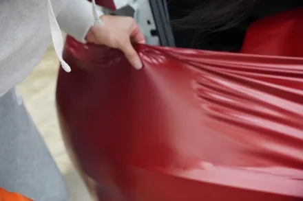 [용인, 동탄] BMW3시리즈 사틴뱀파이어레드 랩핑 합리적인 시공가격 / 용인 처인구