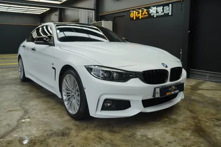 [강남,동탄] BMW 4시리즈 사틴화이트 랩핑으로 깔끔한 이미지로 변신하기! / 용인 처인구