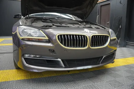 [용인, 분당] BMW 6시리즈 사틴다크그레이 랩핑 재시공 / 용인 처인구