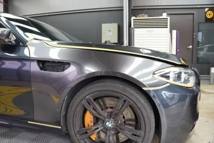 [용인랩핑] BMW M5 전체랩핑 엘비필름 리퀴드 메탈 크레센트그레이 이니스팩토리 / 용인 처인구