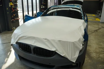 [강남,동탄] BMW 4시리즈 사틴화이트 랩핑으로 깔끔한 이미지로 변신하기! / 용인 처인구