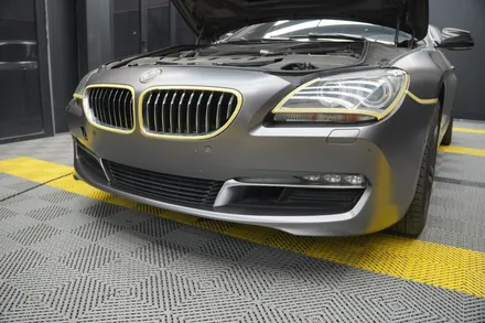 [용인, 분당] BMW 6시리즈 사틴다크그레이 랩핑 재시공 / 용인 처인구