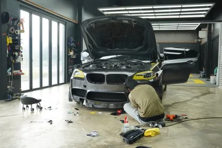 [용인랩핑] BMW M5 전체랩핑 엘비필름 리퀴드 메탈 크레센트그레이 이니스팩토리 / 용인 처인구