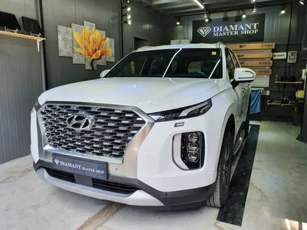 부산 송정 기장 현대 펠리세이드 신차 탁송및 검수  글라스틴트 선셋 썬팅 필름 시공 / 부산 해운대구