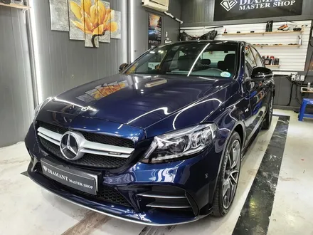 벤츠 W205 C43 AMG 전체 글라스틴트 썬셋 썬팅 시공 / 부산 해운대구