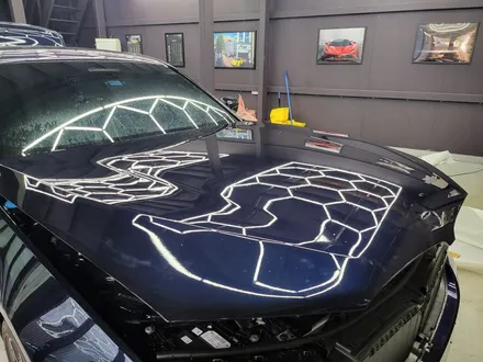 BMW G30 530i 전면 프론트 PPF 시공,프론트 휀더 가니시 블랙유광 랩핑,라이트 톤다운 스모그 필름 시공 / 부산 해운대구