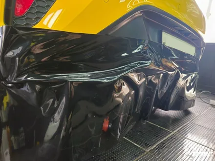부산해운대랩핑 벨로스터 디퓨져 3M2080 블랙유광 랩핑시공완료 / 부산 해운대구