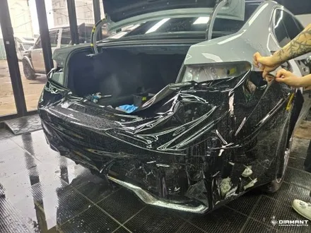 부산해운대PPF BMW 7시리즈 오토벨벳 유광블랙 컬러PPF 사고수리로 재시공 완료 / 부산 해운대구