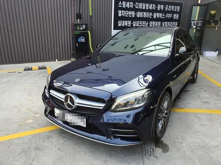 벤츠 W205 C43 AMG 전체 글라스틴트 썬셋 썬팅 시공 / 부산 해운대구