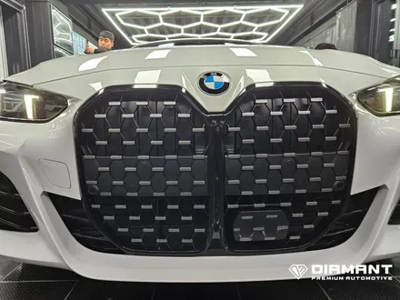 부산해운대랩핑 BMW G22 4시리즈 그릴 포인트 랩핑 시공 / 부산 해운대구