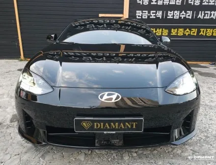 부산해운대랩핑 현대 아이오닉6 크롬죽이기 및 고광택 블랙 휠랩핑 / 부산 해운대구