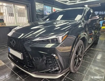 부산해운대랩핑 렉서스 NX 프론트립 리어디퓨져 포인트랩핑엠블럼 스모그필름 시공완료 / 부산 해운대구