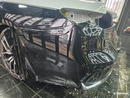 부산해운대PPF BMW 7시리즈 오토벨벳 유광블랙 컬러PPF 사고수리로 재시공 완료 / 부산 해운대구