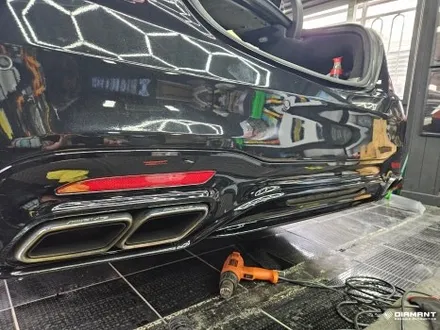 부산해운대랩핑 벤츠 AMG S63 크롬죽이기 및 엠블럼 블랙교체 / 부산 해운대구