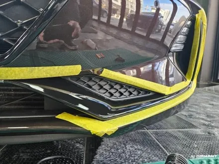 부산해운대랩핑 제네시스 G70 크롬죽이기 3M2080 블랙유광 깔끔한 느낌의 스포티하게 시공완료 / 부산 해운대구