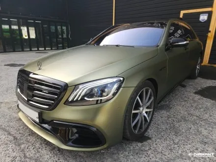 부산해운대랩핑 벤츠 W222 S63amg 브라바도 전체랩핑으로 차량컬러체인지 튜닝시공 / 부산 해운대구