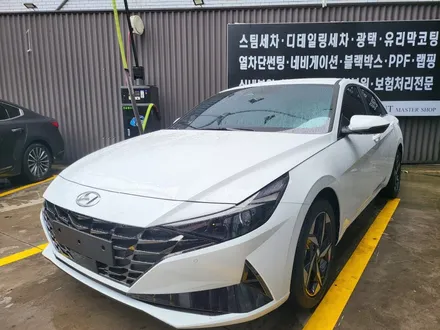 현대 아반떼 CN7 신차패키지 전체 글라스틴트 레이니블루 썬팅 시공 / 부산 해운대구