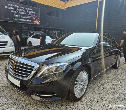 부산해운대썬팅 벤츠 S350 기존썬팅제거 및 글라스틴트 썬셋R 전체썬팅재시공 / 부산 해운대구