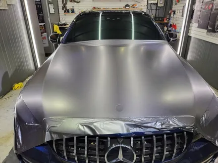벤츠 w205 C43 AMG 3M2080 시리즈 사틴 다크 그레이 전체 랩핑시공 / 부산 해운대구