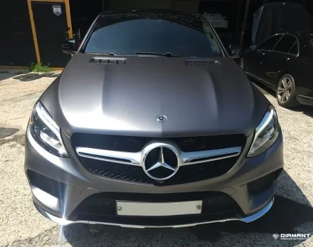 부산해운대랩핑 벤츠 GLE350d 3M2080 사틴다크그레이 전체랩핑 완벽변신작업완료 / 부산 해운대구
