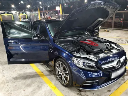 벤츠 W205 C43 AMG 전체 글라스틴트 썬셋 썬팅 시공 / 부산 해운대구