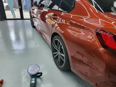 부산 해운대 송정 기장 일광 랩핑 전문점 디아만트 마스터샵 BMW G20 330e 에이버리 다이아몬드 화이트 전체 랩핑 제거 시공 / 부산 해운대구