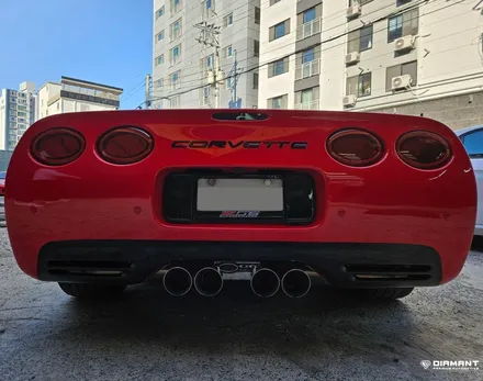 부산해운대콜벳 디퓨져 포인트랩핑 3M2080 블랙유광 / 부산 해운대구