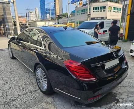 부산해운대썬팅 벤츠 S350 기존썬팅제거 및 글라스틴트 썬셋R 전체썬팅재시공 / 부산 해운대구