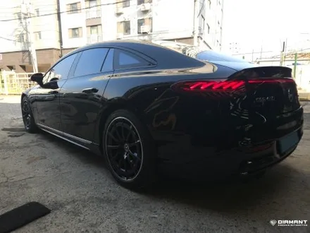부산해운대랩핑 벤츠 EQS 비닐프로그 슈퍼하이글로시 블랙 휠랩핑으로 완성 / 부산 해운대구