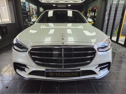부산해운대랩핑 벤츠 S400 랩핑제거 광택 시공 작업 / 부산 해운대구