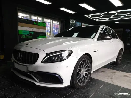 부산해운대랩핑 벤츠 W205 C클래스 크롬죽이기, 라이트PPF 까지 전문튜닝샵 디아만트 / 부산 해운대구