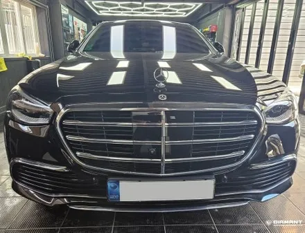 부산해운대랩핑 벤츠 W223 비닐프로그 고광택PET 전체랩핑시공 / 부산 해운대구