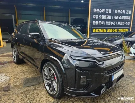 부산해운대랩핑 KGN 액티언 3M2080 블랙유광 크롬죽이기 전문시공 / 부산 해운대구