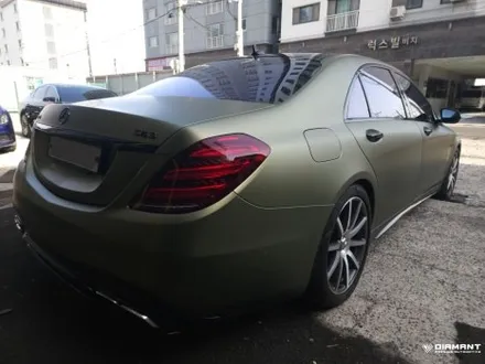 부산해운대랩핑 벤츠 W222 S63amg 브라바도 전체랩핑으로 차량컬러체인지 튜닝시공 / 부산 해운대구