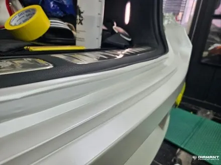 부산해운대랩핑 제네시스 GV80 비닐프로그펄화이트 전체 고광택 꼼꼼하게 시공완료 / 부산 해운대구