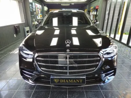 부산해운대랩핑 벤츠 S400 랩핑제거 광택 시공 작업 / 부산 해운대구